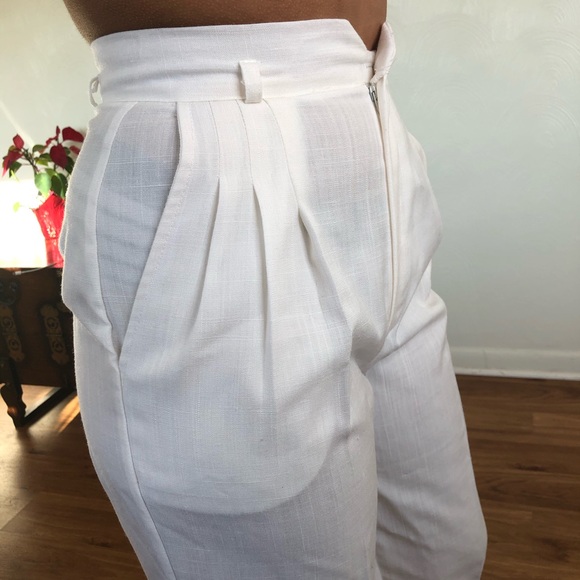 Vintage White Slacks - Picture 4 of 7